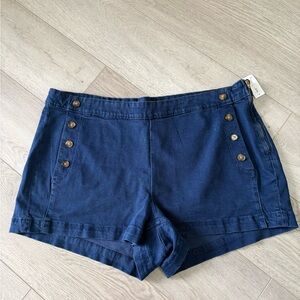 Old Navy High Waist Dark Blue Women's Shorts